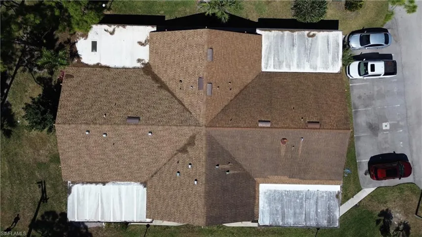 Aerial view of property