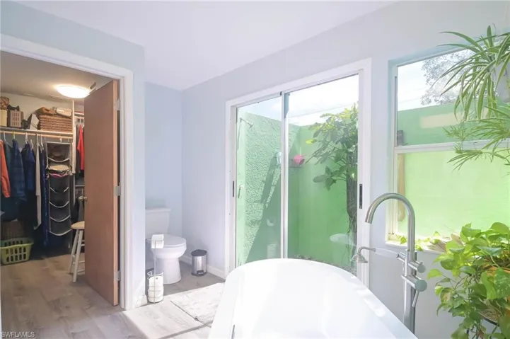 Outdoor Shower with Walk-in Closet