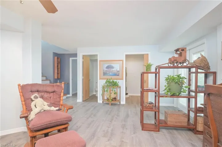 Laundry Room to Right and Half Bath to Left