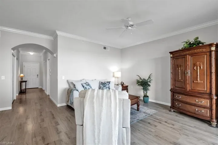 Plank flooring from front door to lanai