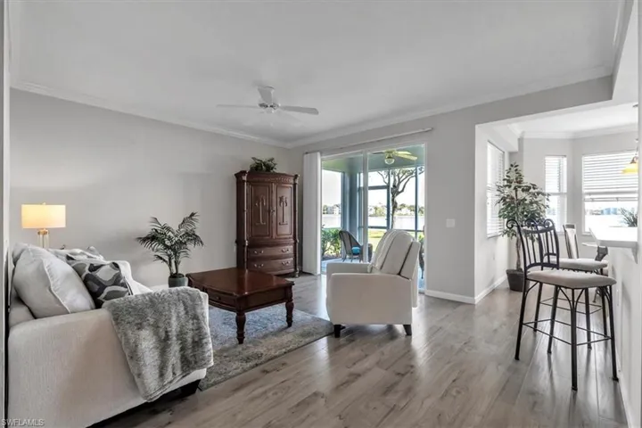 Light and airy looking out to the lake