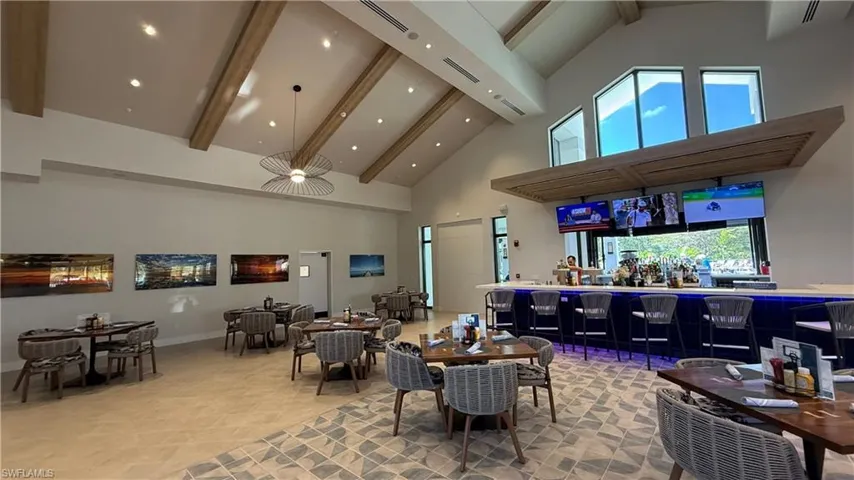 Indoor seating at The Oasis