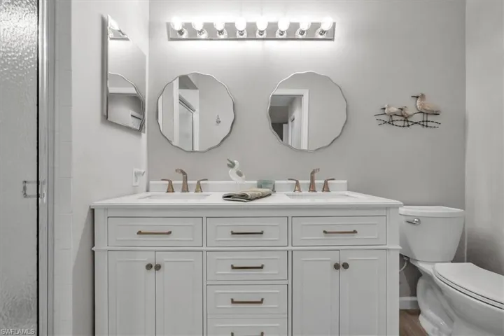 Dual sinks and new cabinets