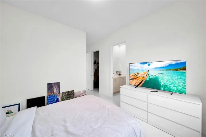Bright white interior walls