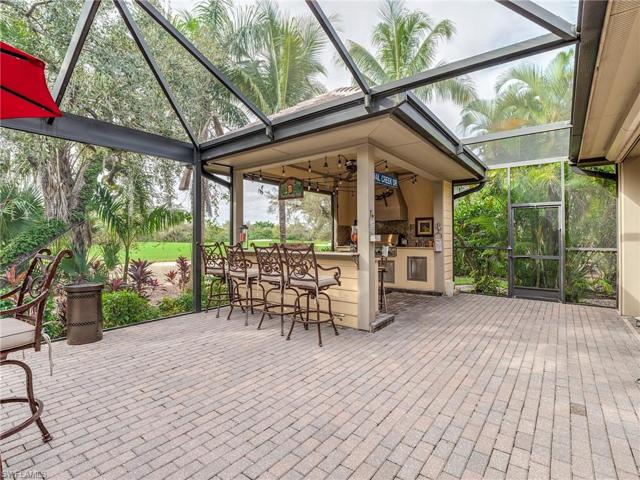 Bar and Covered Outdoor Kitchen