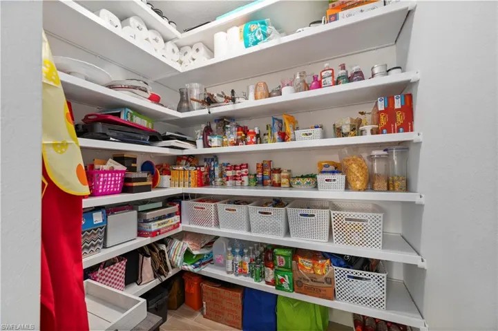 View of walk in pantry