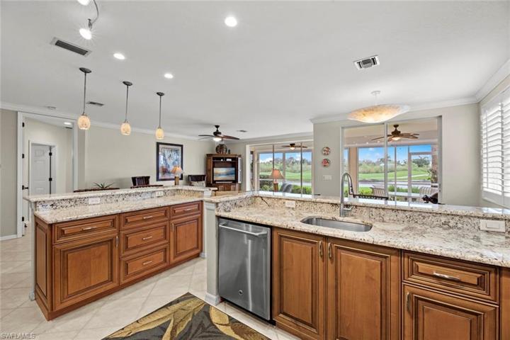 Kitchen lookout out towards great room