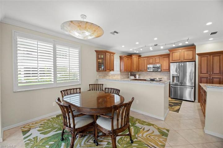 Dining area and kitchen