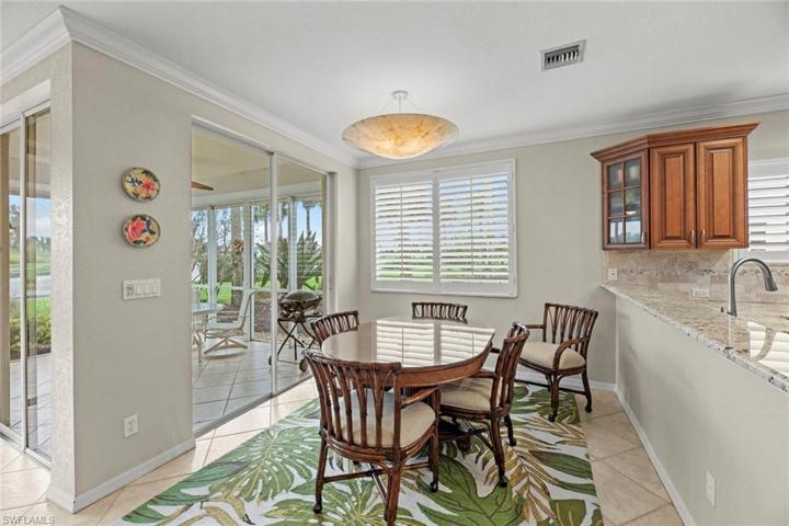 Dining area has great view of lanai