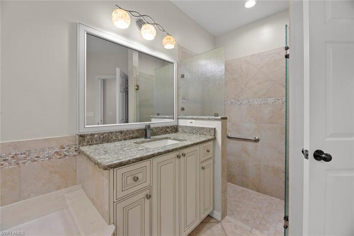 Large walk-in shower