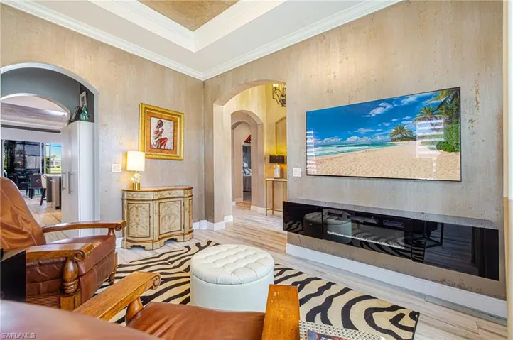 built in fireplace