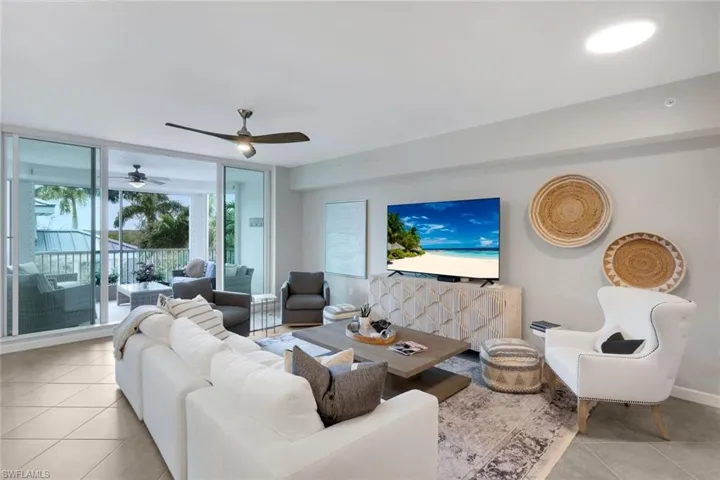 Living Room Offers Plenty of Seating