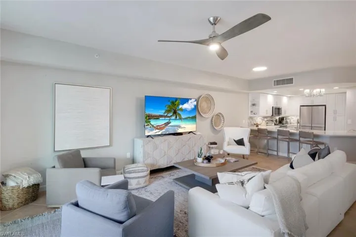 Living Room Open to Kitchen