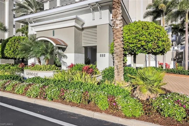 Lush Plantings Enhance the Entrance
