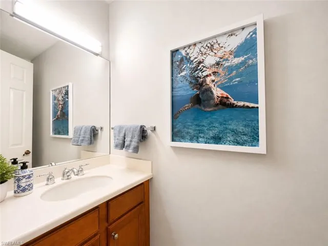 Half bathroom downstairs