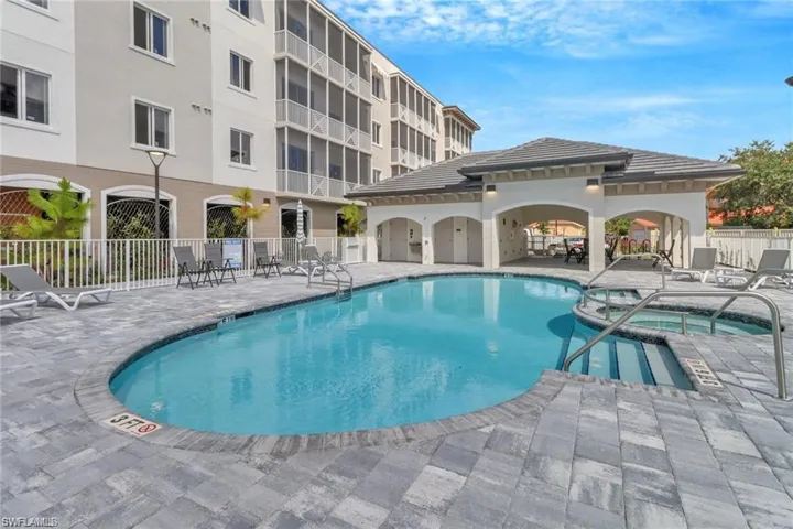 Steps from your door brand new pool with jacuzzi.