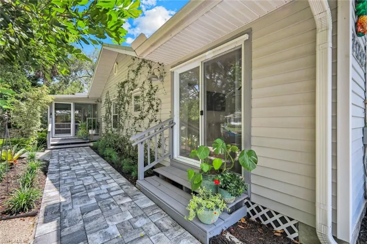 Private entry to casita.