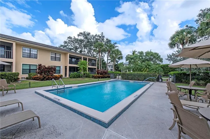 Oversized community pool.