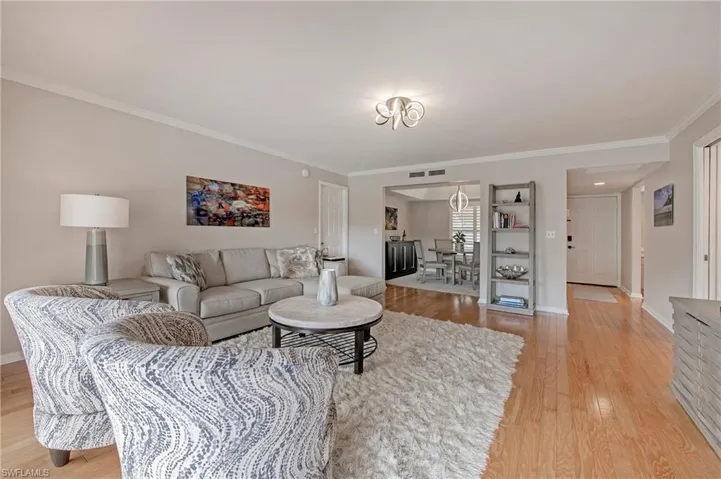 Spacious living area.