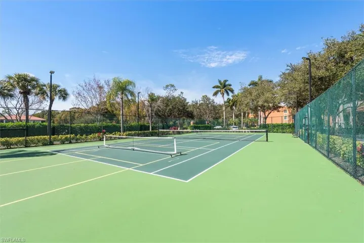 View of tennis court