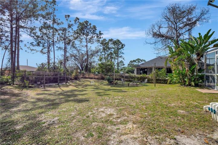 South side of property. Extra large lot