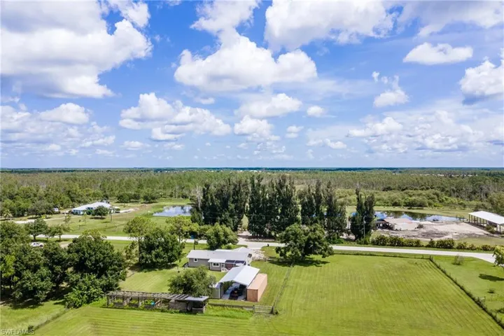 Birds eye view of property with a rural view and a water view