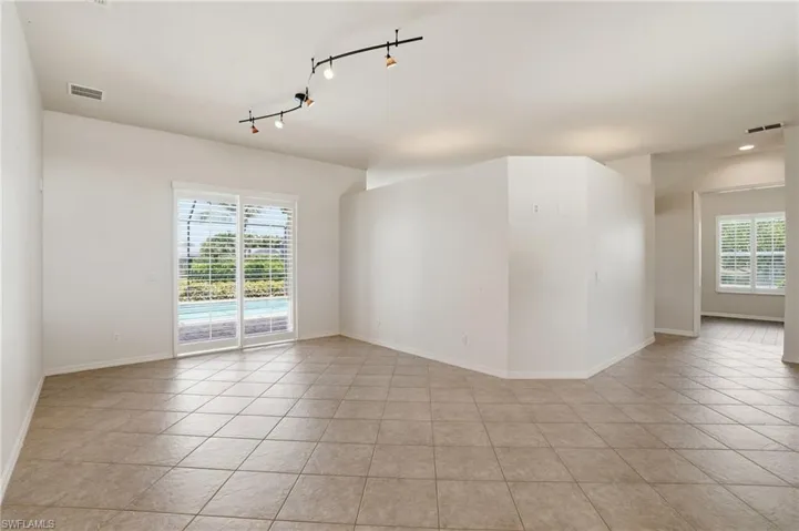 Living Room with sliders to lanai