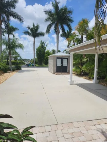 View of home's community featuring a storage unit
