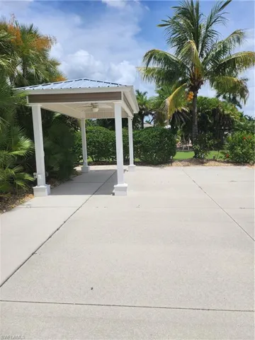 View of patio / terrace with a gazebo