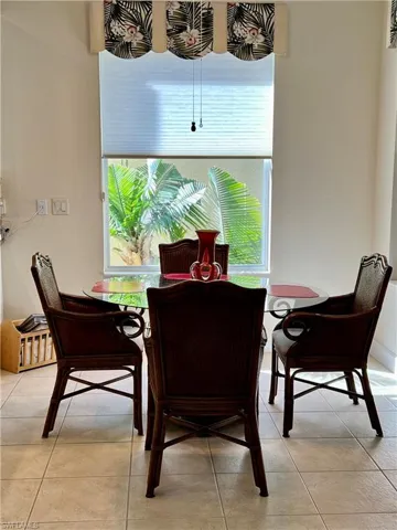 In kitchen dining area of casual dining