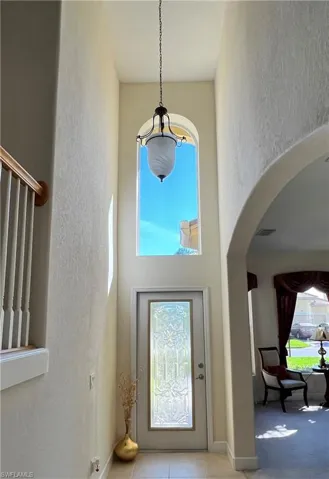 Dramatic entry with cathedral ceiling