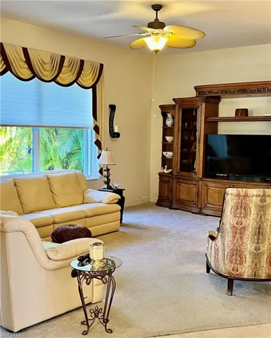 Beautiful view of landscaped back yard and preserve