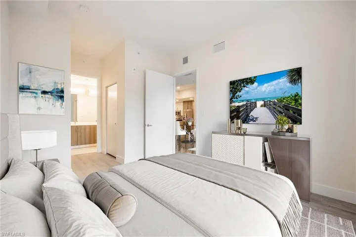 Primary Bedroom and ensuite bathroom - VIRTUALLY STAGED