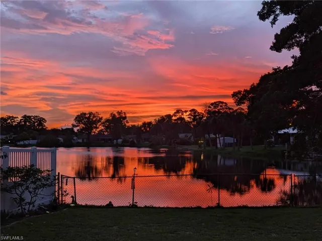 Stunning sunsets from your serene backyard oasis