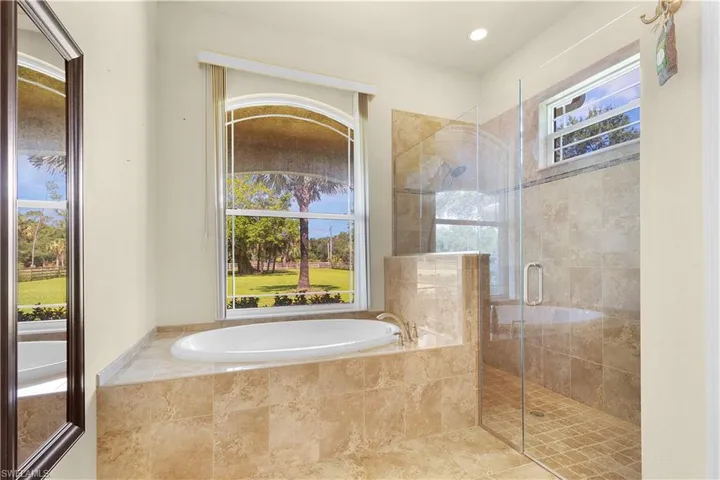 Pool half bath located off the family room.