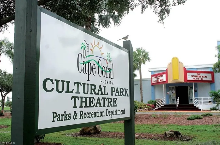 Walking Distance to Cultural Park - Which includes; Cultural Park Theater | Cape Coral Museum of History | Cape Coral Art League