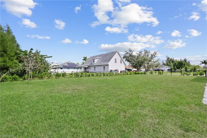 View of green lawn