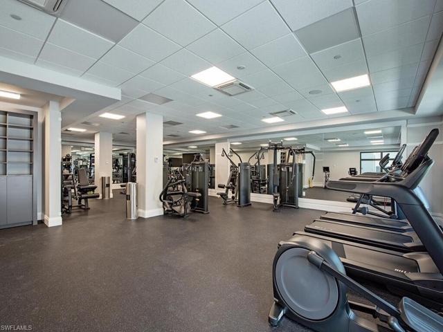 Residents Only Fitness Center with state-of-the-art equipment at Quattro at Naples Square.