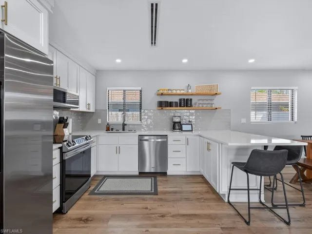 All new kitchen, including stainless steel appliances, cabinetry & counters