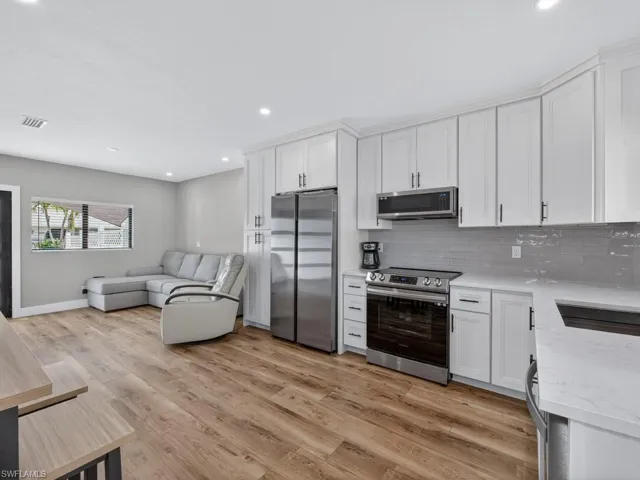 All new stainless steel appliances, cabinets and counters. New washer & dryer also.