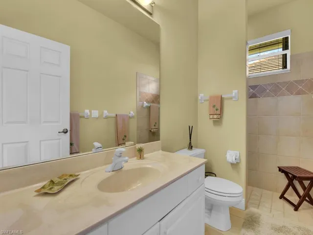 Guest bathroom with walk in shower