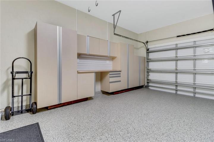 custom built in in garage