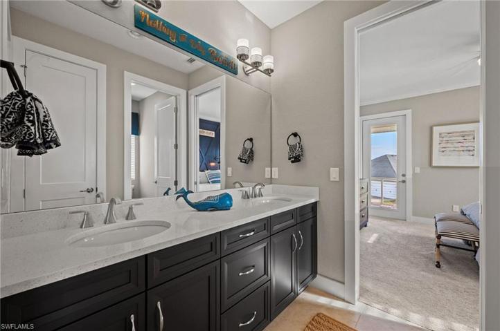 Upstairs bedroom bathroom