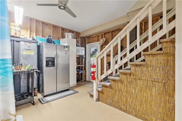 Spare fridge on ground level