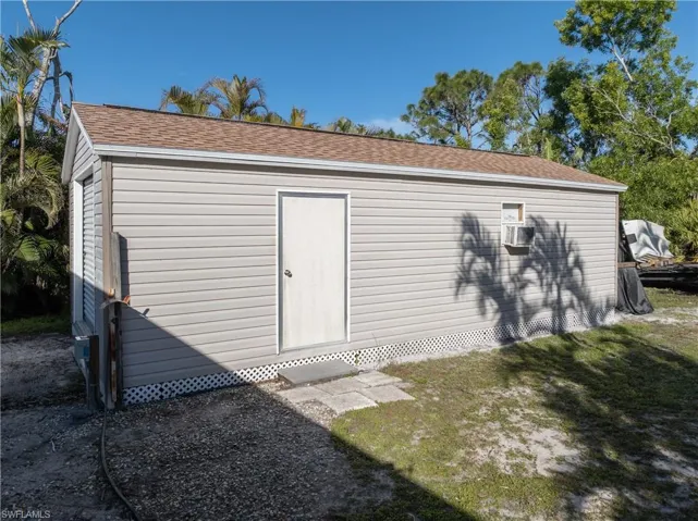 Large shed with electric and AC