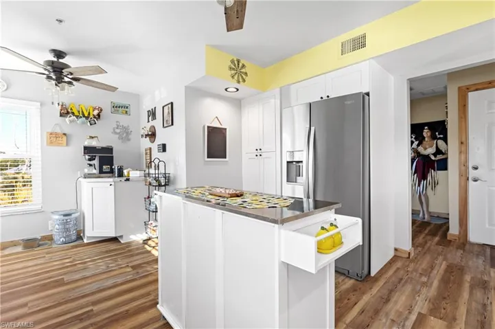 Kitchen with stainless steel applicances