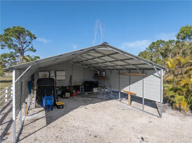 3 sided carport