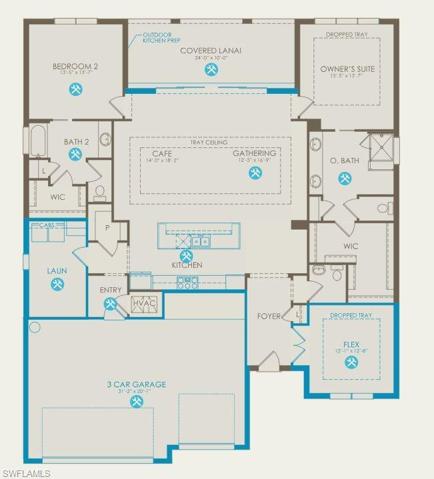 Floor plan with structurals