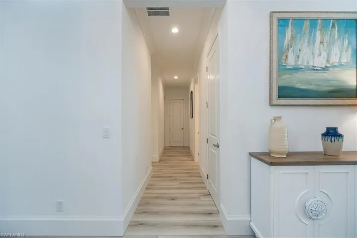 Hallway into guest rooms