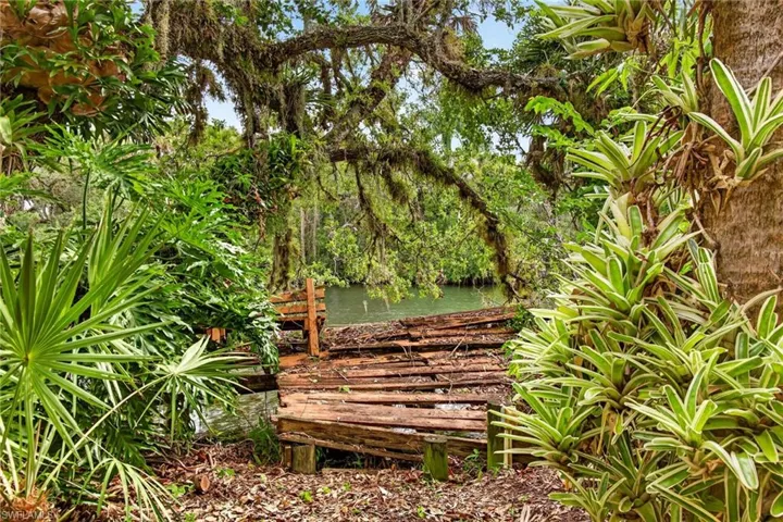 Existing riverfront deck requiring restoration over looking the Orange River
